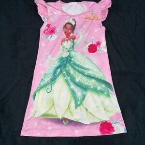 Pink Princess Tiana Dress with Green Skirt